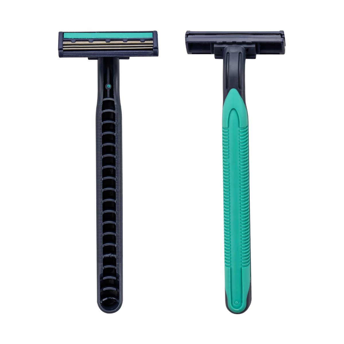 CX-T24 Lưỡi dao ba người đàn ông dao cạo dùng dùng một lần với tay cầm bằng nhựa và cao su